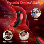 Rechargeable Prostate Massager – 10 Vibration & 3 Tapping Modes, Remote Control