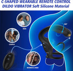 360° Rotating Prostate Massager with 10 Vibration Modes & Remote Control Cock Ring