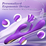APP-Controlled G-Spot Rabbit Vibrator – 7 Licking & 7 Vibration Modes, Purple