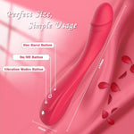 G-Spot Vibrator & Clitoral Wand, 7 Vibration Modes, Red Anal Massager Toy