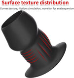 Hollow Anal Butt Plug with Stopper for Couples, Enema Dilator, Beginner to Advanced
