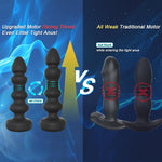 Thrusting Vibrating Prostate Massager – Remote Control Anal Plug with 10 Modes