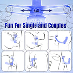 Double Penetration Anal Plug with Bullet Vibrator & Cock Ring, Strap-On Prostate Massager