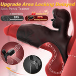 Vibrating Cock Ring with Sleeve, 9-Mode Male Extender & Clitoral Stimulator