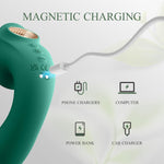 3-in-1 Clitoral & G-Spot Vibrator with 10 Rotating & Tapping Vibration Modes.