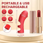 Rechargeable Finger Vibrator – G-Spot & Clitoral Stimulator with 10 Modes & Heat