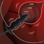 Silicone Inflatable Anal Plug with Pump & Quick Release Valve for Beginners