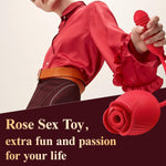 Upgraded Rose Vibrator – 9 Suction & 9 Thrusting Modes, G-Spot & Clitoral Stimulator