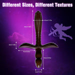 11.6'' Double-Ended Black Monster Dildo – Thick Fantasy Toy for G-Spot & Anal