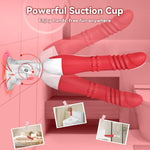 Thrusting Dildo Vibrator – 9.6" Rotating & Vibrating Toy with 6 Thrust Modes