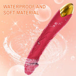 7.6" Realistic Dildo Vibrator – 10 Modes for G-Spot & Clitoral Stimulation