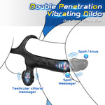 APP-Controlled Vibrating Strap-On & Anal Plug with 10 Modes, Cock Ring & Stimulator