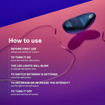 Compact Bullet Vibrator – 10 Intensity Modes for Clitoral Pleasure, Discreet & Blue