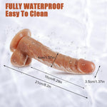 Realistic Vibrating Dildo with Suction Cup – 10 Modes for G-Spot, Clitoral & Anal Play