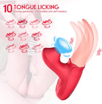 Powerful Rose Sucking Vibrator for Women – 10 Frequency Tongue Licking Toy