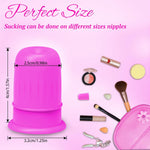 BDSM Nipple Sucker Set for Women, Silicone Nipple Stimulator Clamps (Purple)