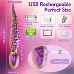 Realistic Tentacle Vibrator – 8.6” Silicone Dildo with 10 Modes for Full-Body Pleasure