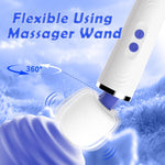 Dual-Sided Wand Massager – 9-Mode Male Vibrator & Couples' Sex Toy