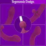 Wireless Vibrating Double-Ended Dildo – Soft Silicone Strapless G-Spot & Anal Toy