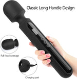 12" Powerful Wand Massager – 10 Modes & 4 Speeds for Clitoral & G-Spot Pleasure