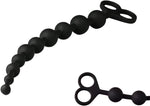 10-Function Silicone Anal Beads with Gradual Size & Pull Ring for Couples