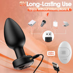 Dual Anal Plug Vibrator – Remote Control, 10 Modes, Prostate Massager for Men & Women
