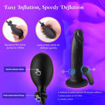 Inflatable Vibrating Anal Dildo with Suction Cup – Prostate Massager & Butt Plug