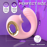 Rose G-Spot Vibrator with 12 Vibration & Licking Modes, Dual Stimulation Toy