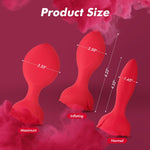 Inflatable Vibrating Anal Plug - 10 Vibration Modes Prostate Massager for Adults