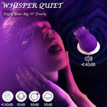 Rose Clitoral Stimulator with Licking Tongue & 10 Vibration Modes, Waterproof Toy