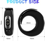 Adjustable Vibrating Penis Ring, 10 Modes, Rechargeable Silicone Sex Toy for Men        4o mini