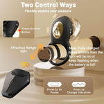 Vibrating Cock Ring with Rose Clitoral Vibrator, 8 Vibes Remote Control Couples Toy