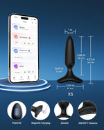 Remote Control Silicone Vibrating Butt Plug – Waterproof, Rechargeable & Powerful