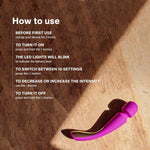 Rechargeable Waterproof Wand Massager – Medium-Sized Personal Body & Muscle Relief