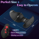 Large Vibrating Prostate Massager with 8 Shock & Vibration Modes – Remote Anal Plug