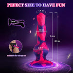 Fantasy Dragon Dildo Vibrator – 8.6” Suction Cup Toy with 10 Modes & Dual Knots