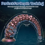 10.6" Tentacle Dildo with Suction Cup, Anal Plug for G-spot & U-spot Stimulation