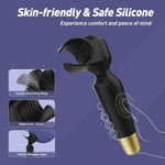 Powerful 2-in-1 Male Sex Toy, Penis Vibrator & Stroker with Nipple & Clitoral Stim
