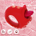 2-in-1 Clitoral & G-Spot Vibrator – 10 Licking, Biting & Vibration Modes