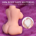 Portable Manual Male Masturbator, Realistic Small Sex Doll with Soft Vagina & Boobs