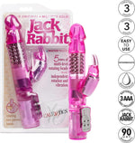 Waterproof Rabbit Vibrator with Rotating Shaft – G Spot & Clitoral Massager, Pink