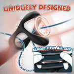 Remote-Controlled Prostate Massager with Anal Beads & Vibrating Cock Ring for Men