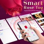 APP-Controlled Rose Sucking Vibrator – 10 Modes, Clitoral & Anal Stimulator for Women