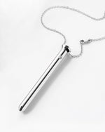 Elegant Vibration Necklace – Discreet Wearable Massager for Luxury Pleasure, Silver