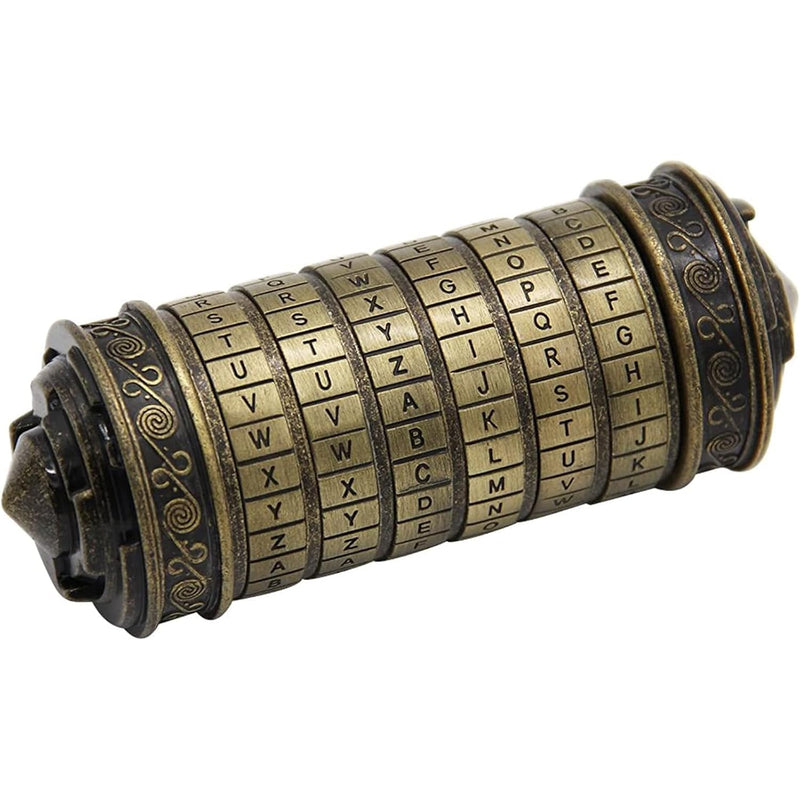 Da Vinci Code Mini Cryptex Lock Puzzle Box With Hidden Compartments For Not