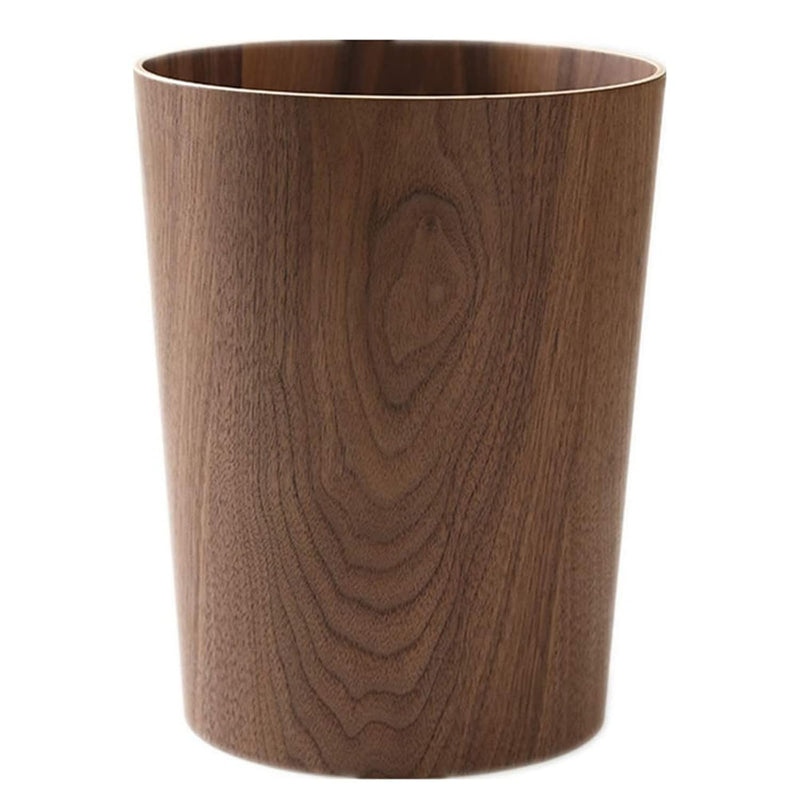 2.3 Gallons Wood Trash Can Wastebasket For Home Or Office, Japanese-Style Natura