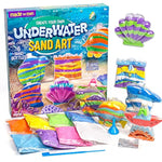 Underwater Sand Art Kit for Kids with 6 Bottles, 8 Sand Colors, Glitter & Funnel