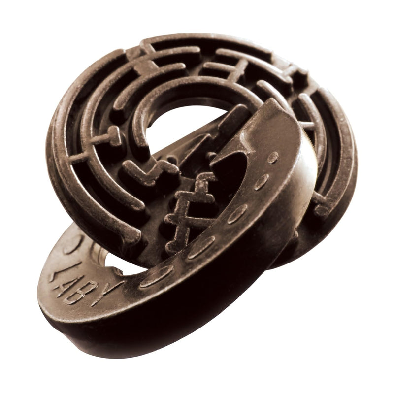 Labyrinth Hanayama Metal Brainteaser Puzzle Mensa Rated Level 5, For Ages 1
