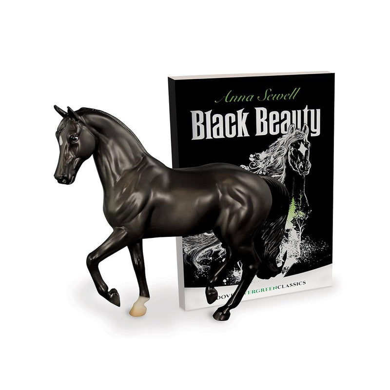 Classics Black Beauty Horse And Book Set (1:12 Scale), 8 Years And Up