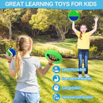 Ball Catch Game, Kids Toss Game For Ages 3 4 5 6 7 8-12 Year Old Boy Girl, Catching Balls Set With 2 Ball Paddles For Outdoor Yard Game, Pool Or Beach Toys For Birthday Gifts Easter Basket Stuffers